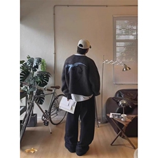 JY338-P62油画和平鸽开衫毛衣冬宽松休闲长袖针织上衣网图，男装针织衫/毛衣，星座1501-3