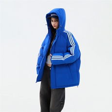 冬季潮流条纹五防立领加绒加厚棉衣情侣撞色棉服外套MY8899-p78，男装棉衣，星座610B-1