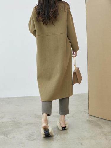 冬季新款双面羊绒大衣，女装，拉嘉图