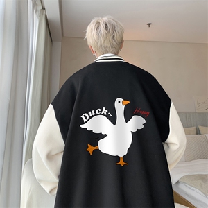 摇粒绒棒球服男大码开衫卫衣男夹克 BF86273-P65图片