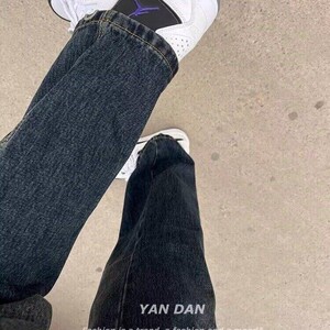 美式高街牛仔裤男 巴黎弯刀牛仔裤N9115/P45图片