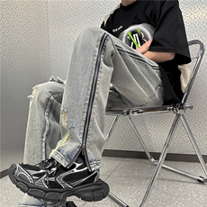 美式高街休闲牛仔裤个性小众休闲裤A061-JM1735-P65-控88，男装牛仔裤，电商A061-1