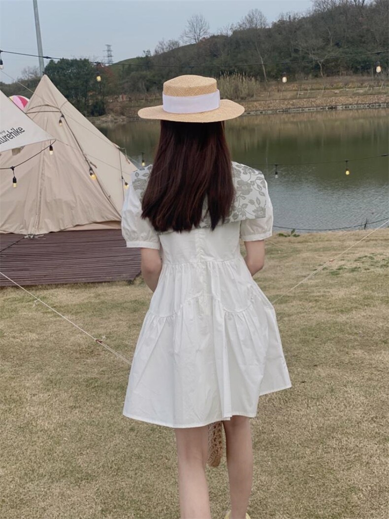 披肩两件套连衣裙，女装连衣裙，驿谷