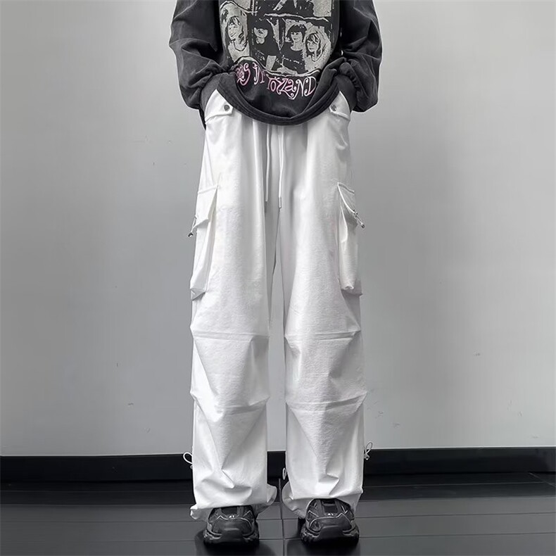 日系长裤拉链时尚新款文艺中腰青春流行夏季微弹休闲裤男潮流,男装休闲裤,星座716-4