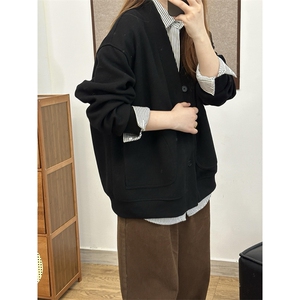 抖音得物高品质二开26春季美式潮牌宽松卫衣开衫日系肌理男女外套图片