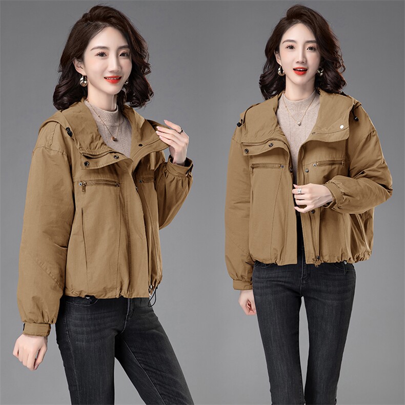 时尚保暖女士棉服外套休闲短款加厚冲锋衣,女装棉衣/棉服,曼沙奕珂