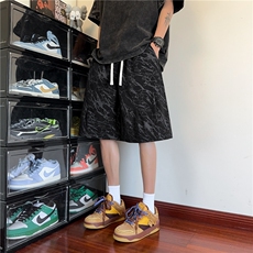 2025夏季新款潮流花色灯芯绒宽松休闲短裤B315-K25758-特p25控48，男装休闲裤，电商B315