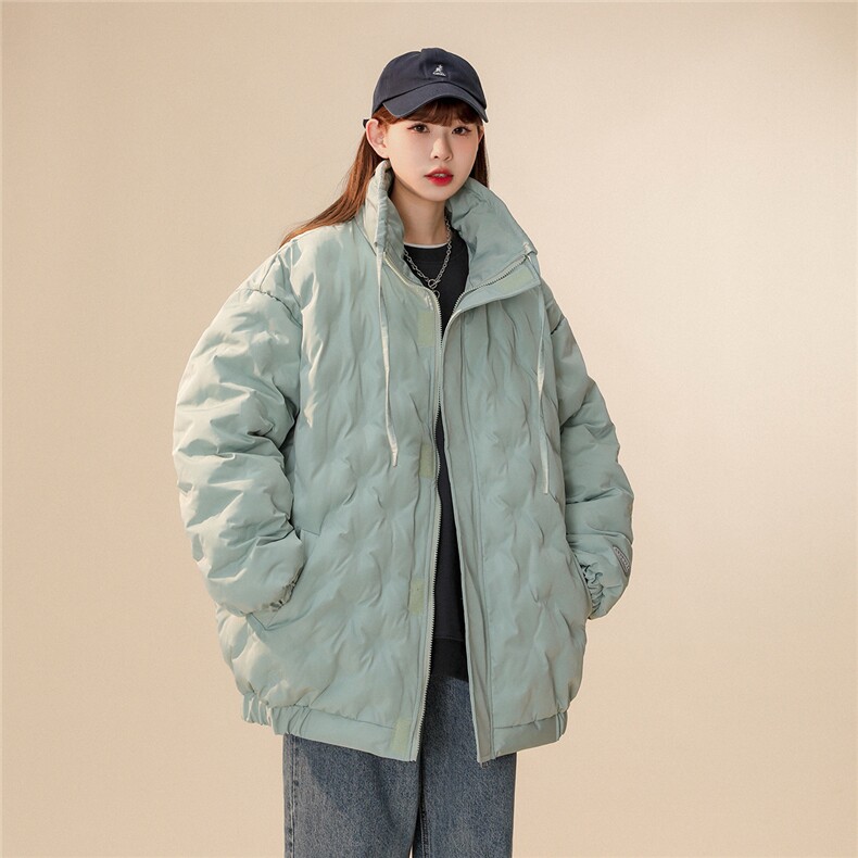 1定制面料中性风棉衣女半高领棉衣男外套女8707P125控168，女装棉衣/棉服，星座226-2