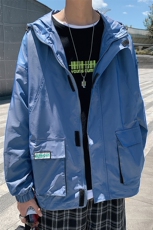 港风冲锋衣男潮牌防风户外旅游服工装大码M-5XL夹克7210P75控108，男装夹克，星座227-7