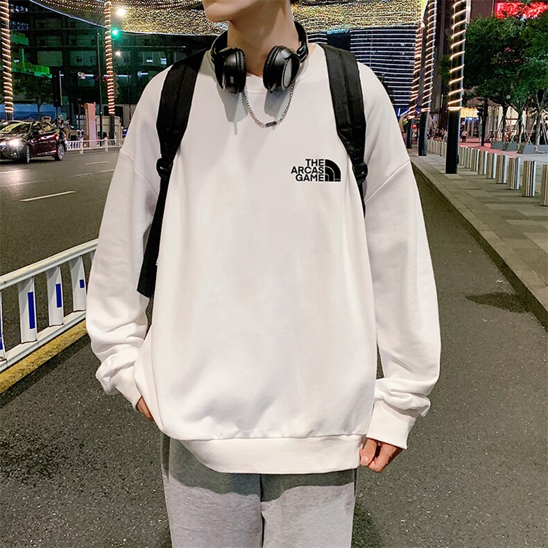 S6232-P28  秋季圆领卫衣男大码韩版宽松长袖外套图片