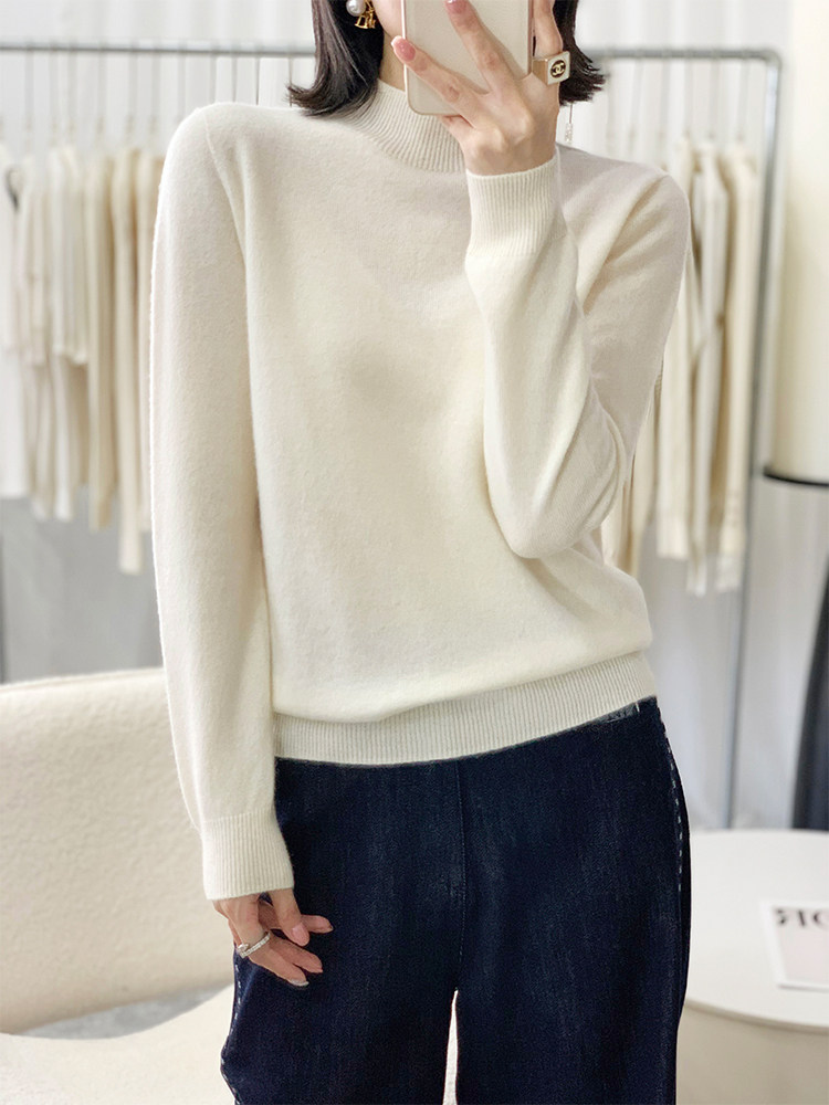 2025年秋季新款百搭女士套头衫，女装羊毛衫，浙麦羊绒