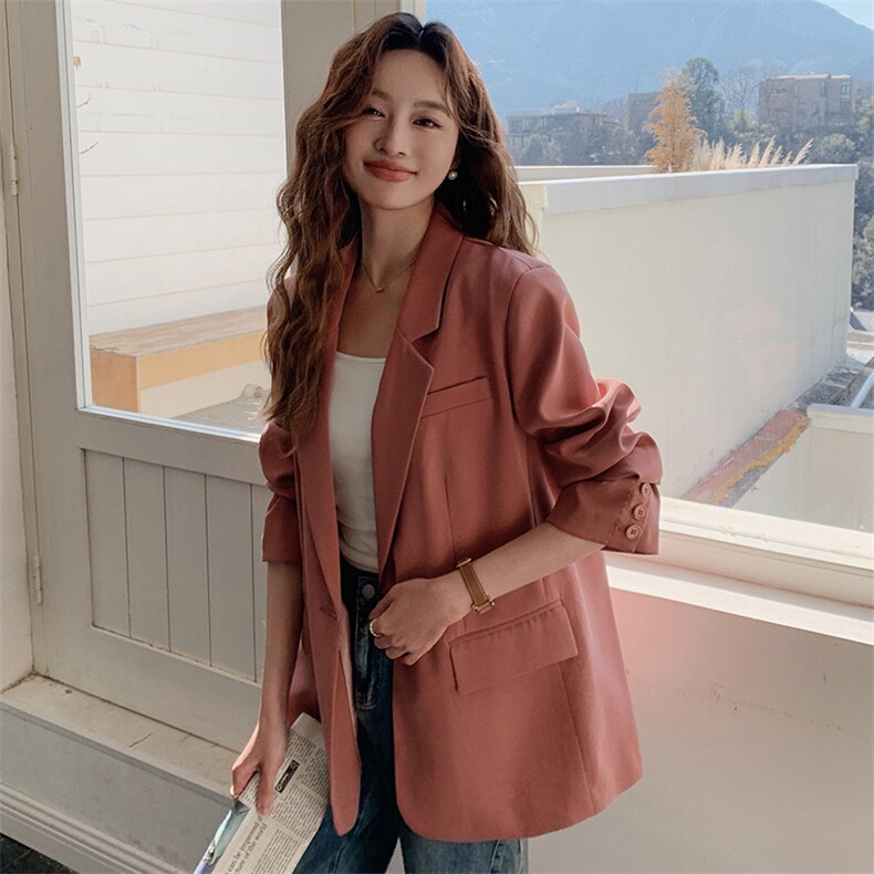 现货休闲小西装外套2D014-8010-P125-K178,女装西装,2D014