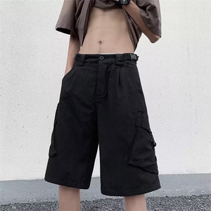 工装短裤男港风潮流多口袋高街帅2024夏季新款ins五分裤K4113-P36图片