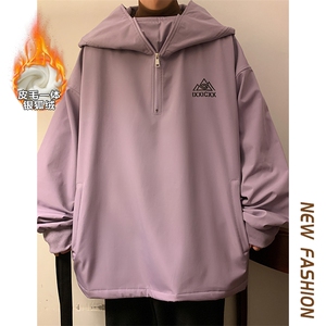 冬款时尚潮防风防水兔耳朵滑雪服男保暖银狐绒设计感外套M38-P125图片