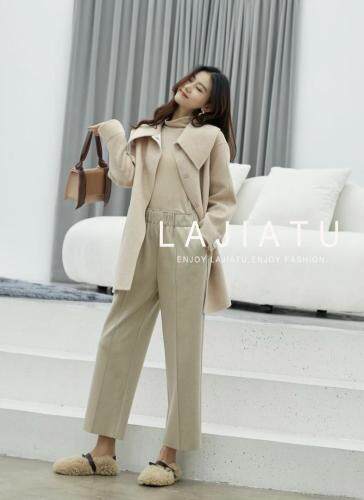 冬季新款呢料八分裤，女装，拉嘉图