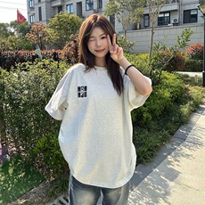 万针全刺绣工艺抖音得物高品质260克重磅纯棉双纱美式高街短袖T恤，男装T恤，电商A486