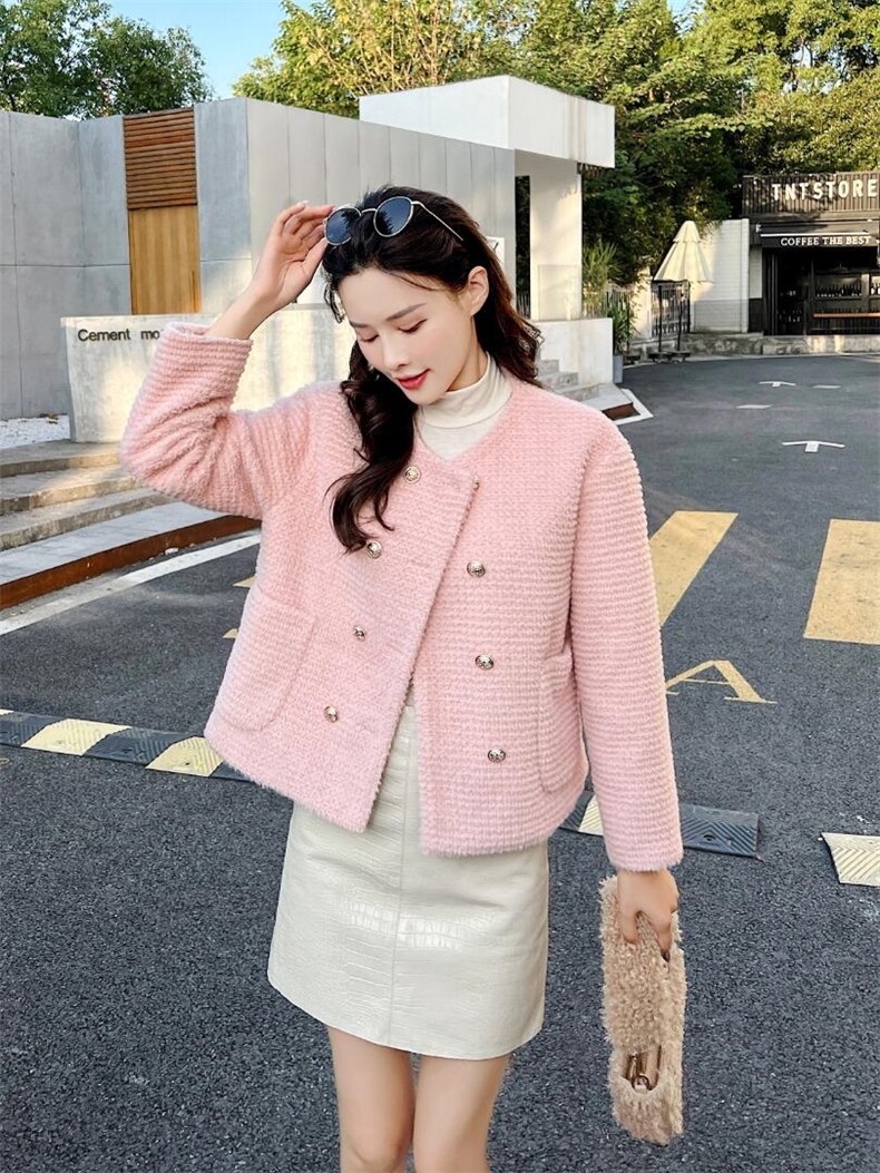 冬季水貂毛小香风外套，其它，樱·之秀