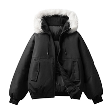 2025冬季新款大毛领保暖防风棉衣面包服外套男女同款XY2525-P95，男装棉衣，星座717