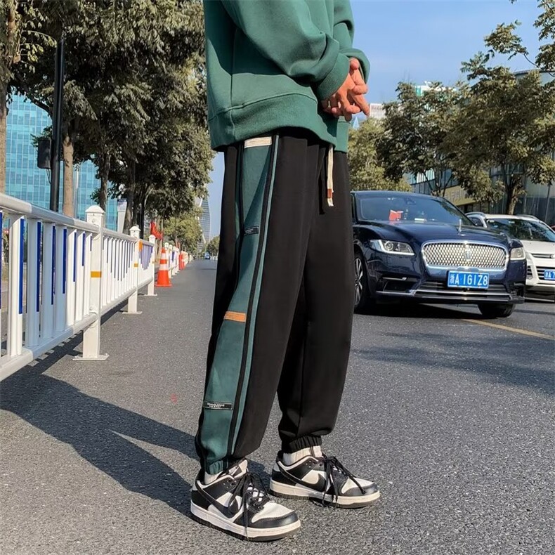 218-1-P30-B159新款时尚休闲潮男百搭卫裤常规款加绒款,男装休闲裤,四季星座218-1