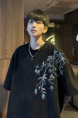 麂皮绒！重磅麂皮绒短袖t恤男JT503-特p19，男装T恤，电商B371