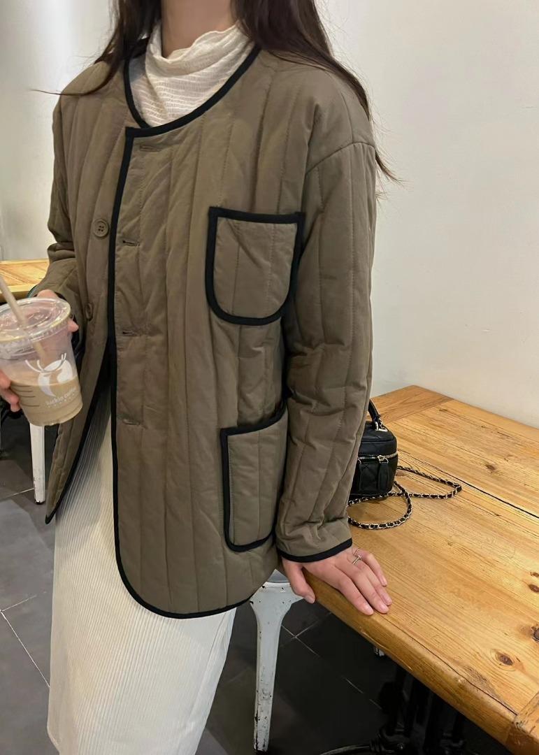 韩系风压条丝服外套,女装棉衣/棉服,炫女孩