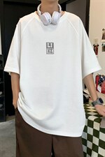 新款夏季短袖珠地面料宽松简约落肩男士T恤ZDY3409-P46图片