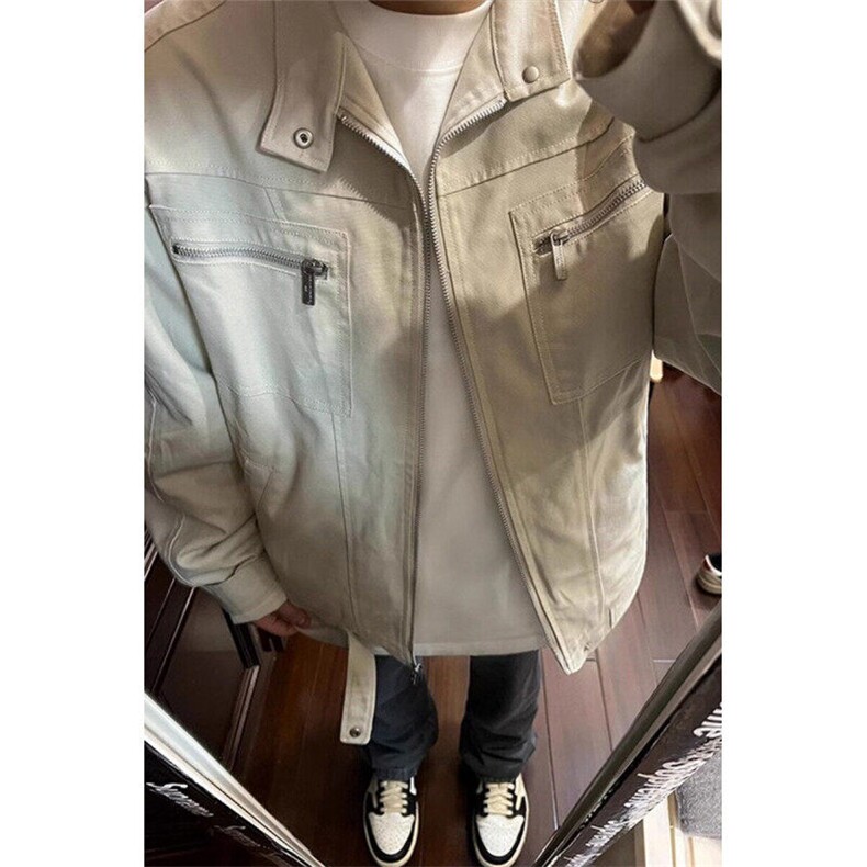美式复古哈灵顿夹克男款cleanfit高级感痞帅立领外套WLJ811-P75,男装夹克,星座1008