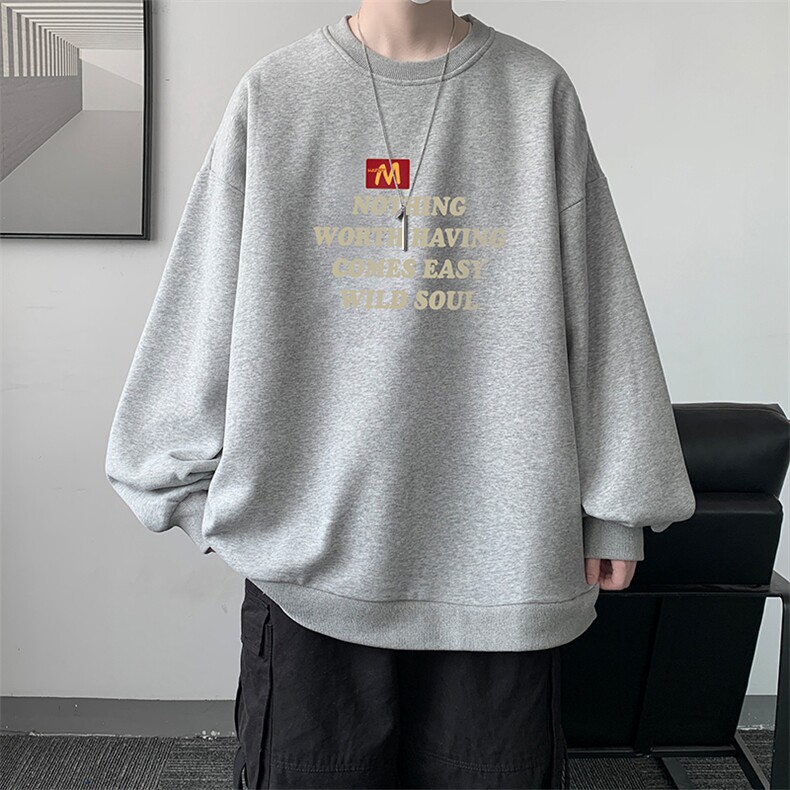 春季圆领卫衣男大码韩版宽松长袖外套S6363-P28,男装卫衣,电商A040