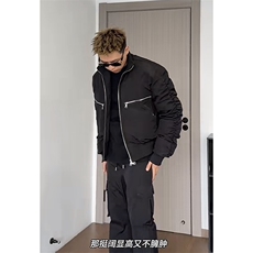 网图BOMBER弯道廓形棉服短款棉衣DY2478-P110夹克DY2476-P90，男装棉衣，星座1213
