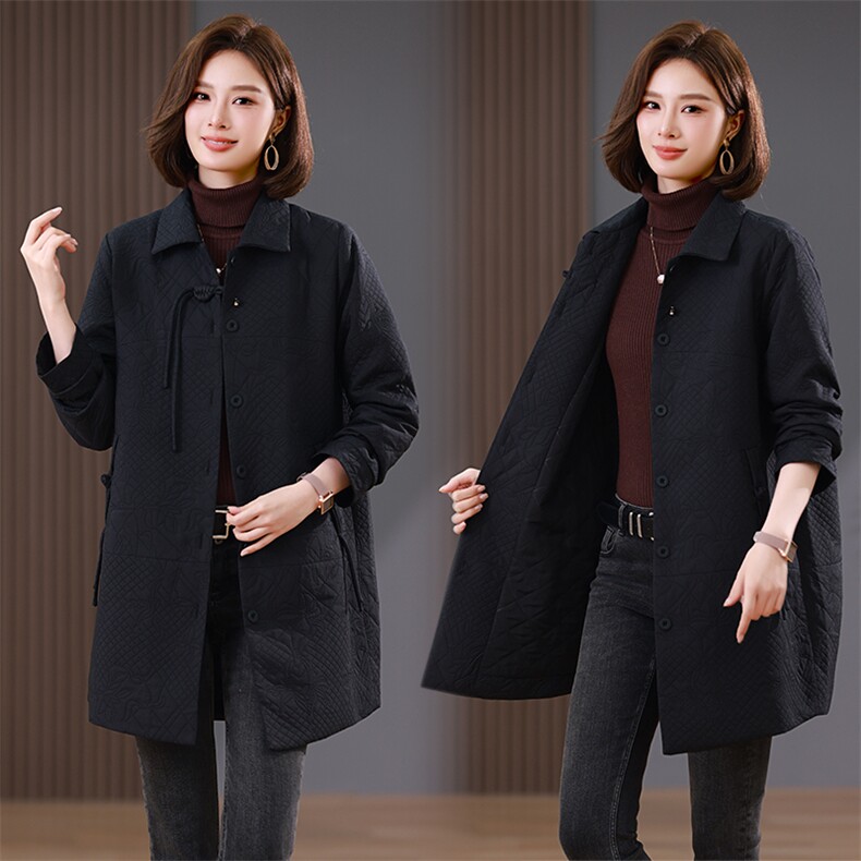 时尚显瘦中长款棉服棉衣女保暖舒适冬季必备,女装棉衣/棉服,韩派
