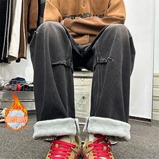 XZ616冬季复古设计感牛仔裤加绒加厚休闲长裤TY969JRP75控88，男装牛仔裤，星座512A（原616）