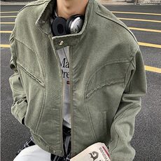 D3513-P105春秋款cleanfit美式高街少年感痞帅工装夹克-网图现货，男装夹克，星座603-2