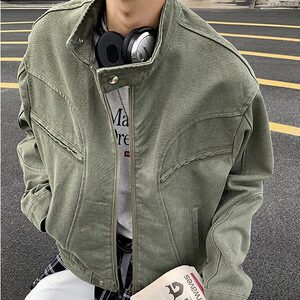 D3513-P105春秋款cleanfit美式高街少年感痞帅工装夹克-网图现货图片