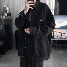 美式复古工装牛仔夹克质感水洗日系街头风外套HY02TP60控85，男装夹克，电商A102B