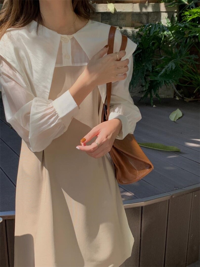 拼色连衣裙，女装连衣裙，FAILISI(2F)