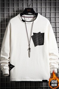货足支持各种活动7XL-M加绒卫衣男2023冬季新款加肥加大码控价78图片