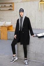 秋冬新款-韩版假两件戴帽大衣，其它，依歌贝诺