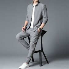 S3092-2钱塘2020-2春秋薄款中青年男士新款时尚休闲卫衣套装P175，男装休闲套装，钱塘207-2