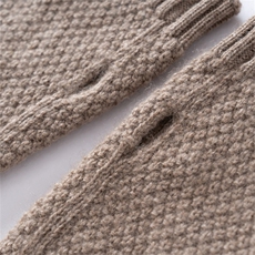 2025年冬季新款针织提花手套时尚休闲通勤百搭，手套，臻歆羊绒