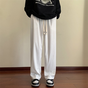 新款高品质休闲裤男包边包条直筒拖地裤 K829*P40控68图片
