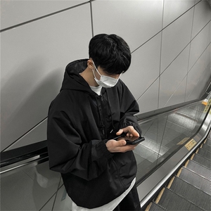 816B-JK101-P85 春季男连帽防风防水夹克外套韩版夹克休闲冲锋衣图片
