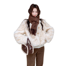 现货主推新款皮毛一体环保型加厚保暖公主，女装皮草，丝露怡语