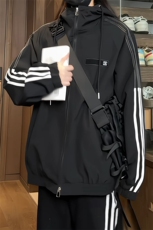 JK5009/P65春装新款连帽夹克男潮上衣感谢织带设计百搭外套，男装夹克，电商A141