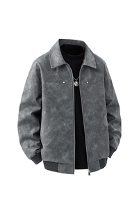 2026春节新款得物品质休闲皮夹克飞行服皮衣男外套PY237-P50图片
