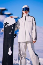 户外防水拼接条纹俩件套登山服男女滑雪服套装TZ031-P235控338，男装休闲套装，电商A001