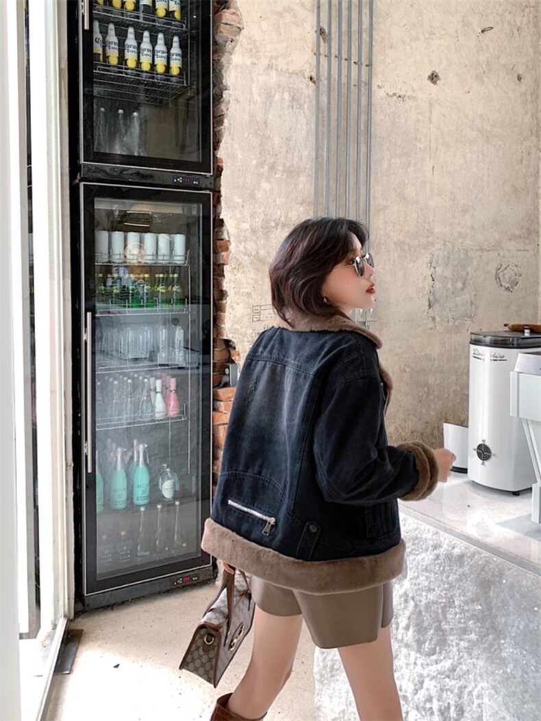 加绒牛仔外套，其它，转角爱尚