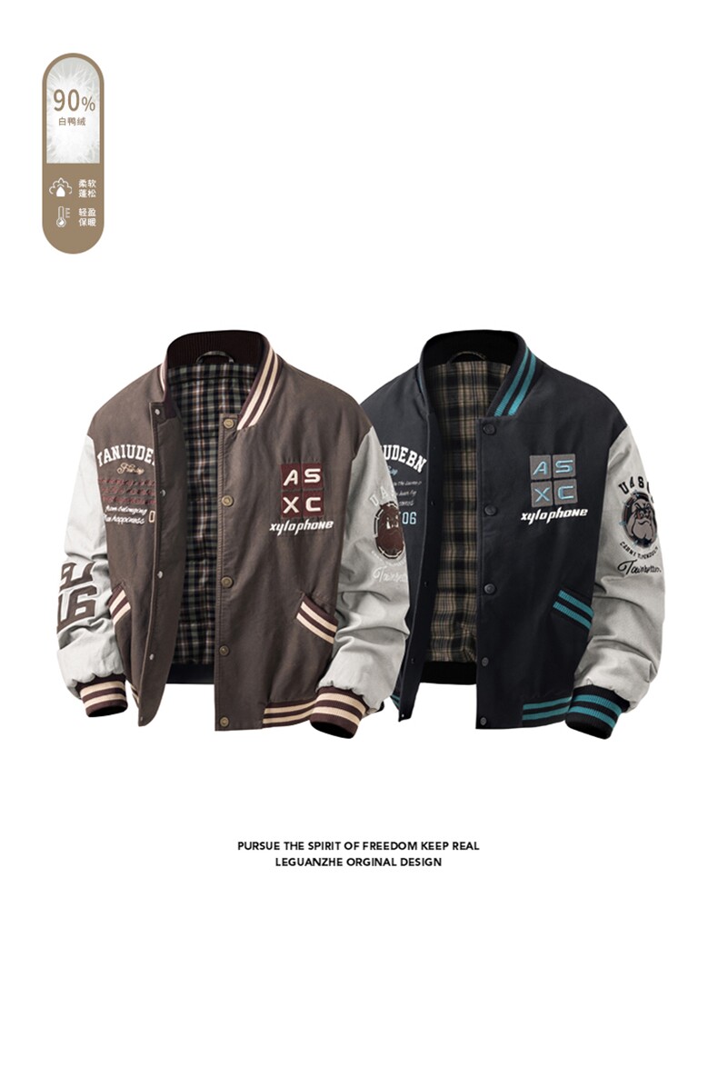 2025冬季新款港风白底大码90%白鸭绒羽绒服M-3XL22022-特P255,男装羽绒服,电商A022