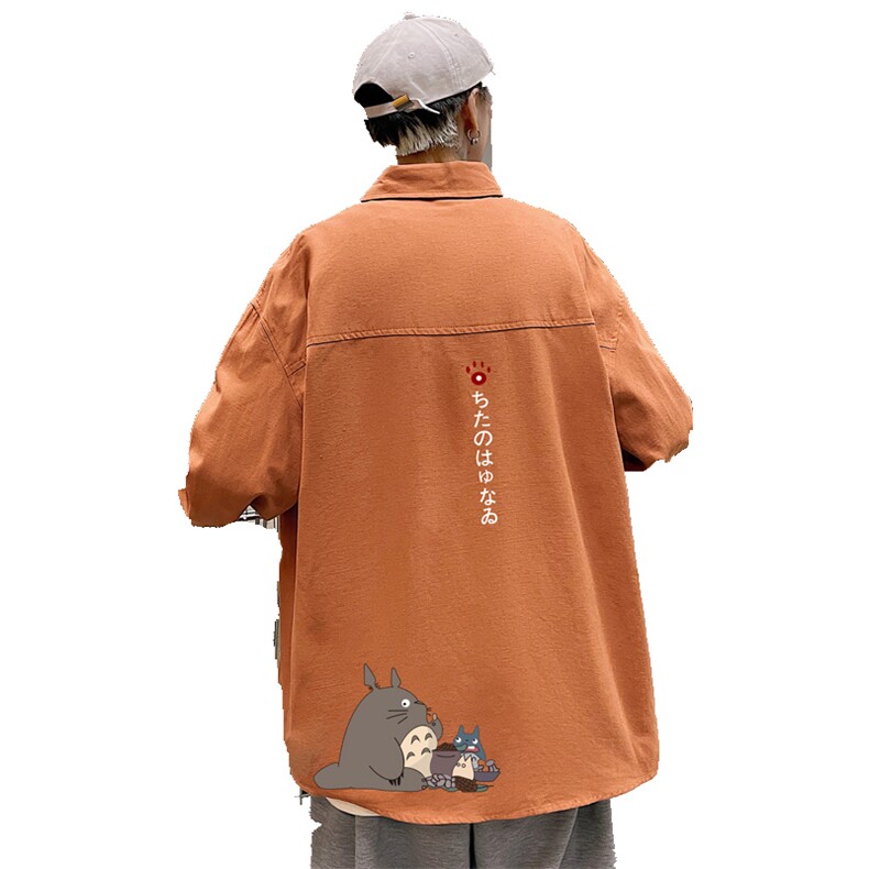 春季长袖衬衫男宽松港风衬衣男外套男CSCS269-P35，男装衬衫，电商B371