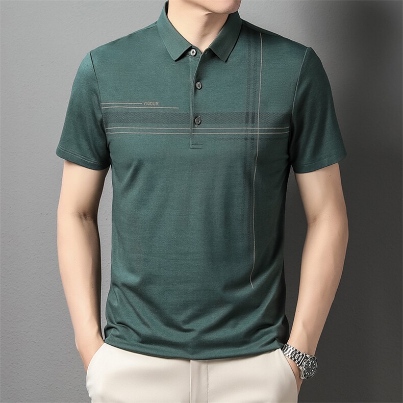 POLO衫男上衣半袖男装衣服男士体恤衫T恤潮牌休闲翻领爸爸短袖男,男装T恤,电商B212（原钱塘6029）