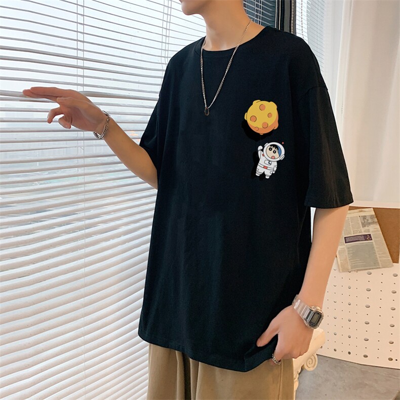 ！春夏新款纯棉宽松短袖T恤男士情侣体恤衫男DX01-P20,男装T恤,电商B367